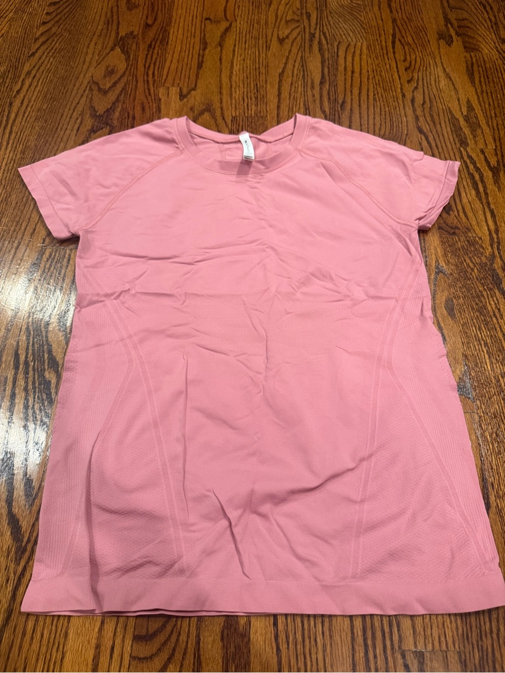 Athleta Pink Short-Sleeve Seamless Performance Tee